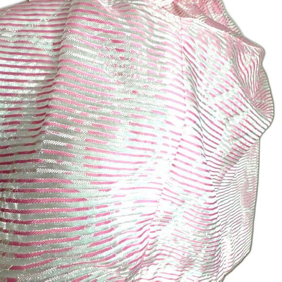 LILLY PULITZER KAILEY PINK & WHITE FLORAL CHIFFON HALTER DRESS SIZE 2 ROSY POSIE - Picture 8 of 14